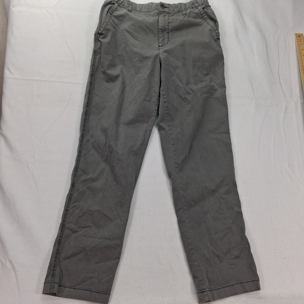 Old Navy Pants Mens M Tall OG Chino Gray Straight Leg Stretch EUC